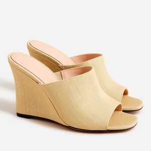 J.Crew Bianca Woven Wedge Sandals, 6.5, NWOT